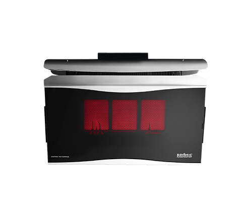 Bromic Platinum Smart-Heat Gas 300 Series, switched on | Roma Verandas