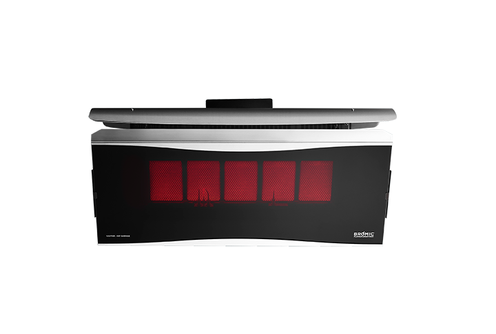 Bromic Platinum Smart-Heat Gas 500 Series, switched on | Roma Verandas