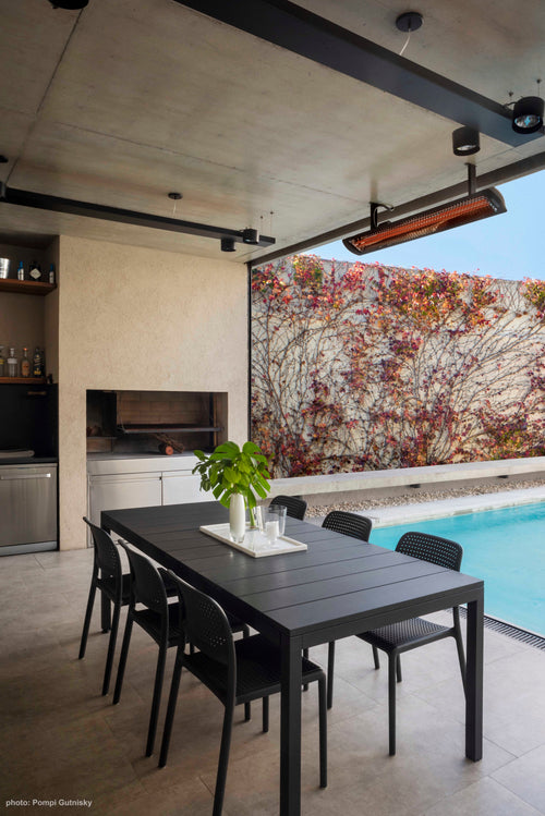 Bromic Tungsten Smart-Heat Electric installed on a residential veranda | Roma Verandas