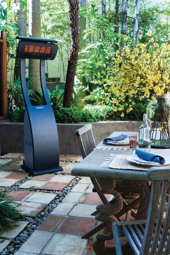 Bromic Tungsten Smart-Heat Portable in a residential garden | Roma Verandas