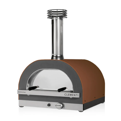 clementi gold wood gas fired pizza oven product exterior view — view 14