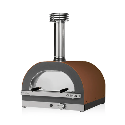 clementi gold wood gas fired pizza oven product exterior view — view 13