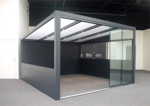Freestanding Aluminium Pergola | Deponti Ribolla | No Wall Fixing Required | Concealed Rear Drainage | Standalone Garden Structure