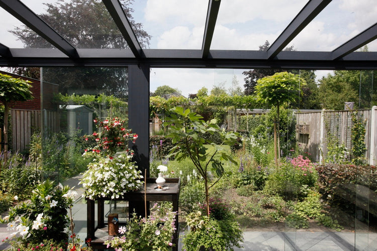 Wide-Span Aluminium Veranda | The Luxa | Up To 7m | Polycarbonate or Glass Roof | Freestanding