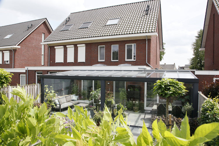Wide-Span Aluminium Veranda | The Luxa | Up To 7m | Polycarbonate or Glass Roof | Freestanding