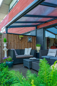 Aluminium Veranda | Deponti Nebbiolo | Slim Profile | Aluminium Beam Covers | Clean Premium Finish