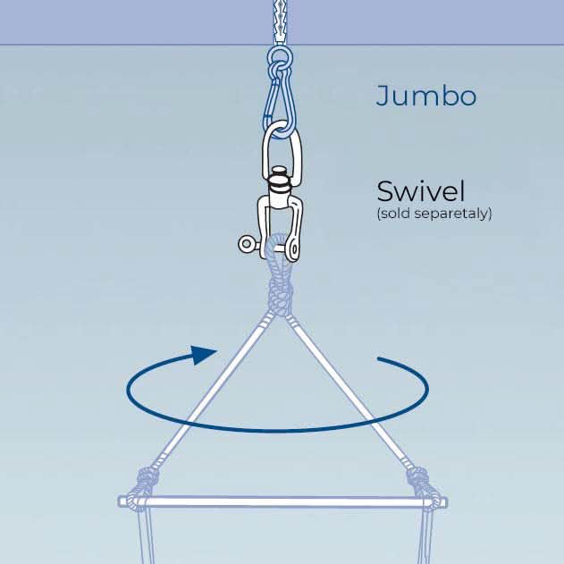 Jumbo Hammock Fixing — from an angle
