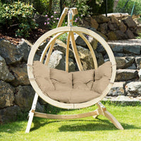 globo single sahara hanging egg chair limited edition product exterior view