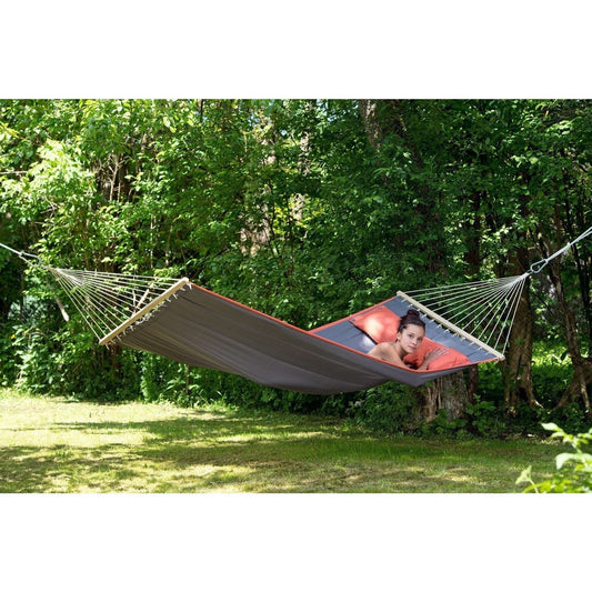 American Dream Grey Hammock — in use outdoors