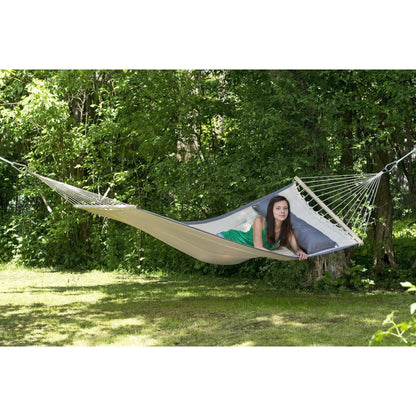 American Dream Sand Hammock — styled in a garden setting