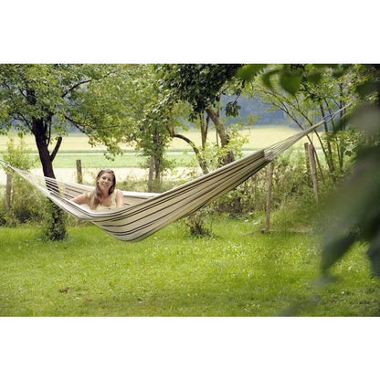 Barbados Cappuccino Hammock — in use outdoors