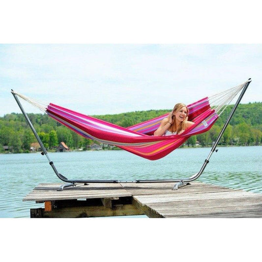Barbados Grenadine Hammock — in use outdoors