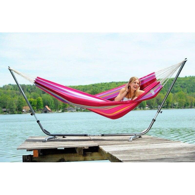 Barbados Grenadine Hammock — in use outdoors