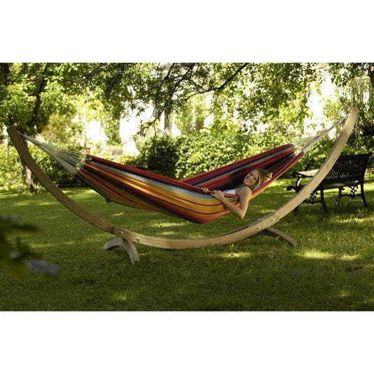 Barbados Rainbow Hammock — in use outdoors