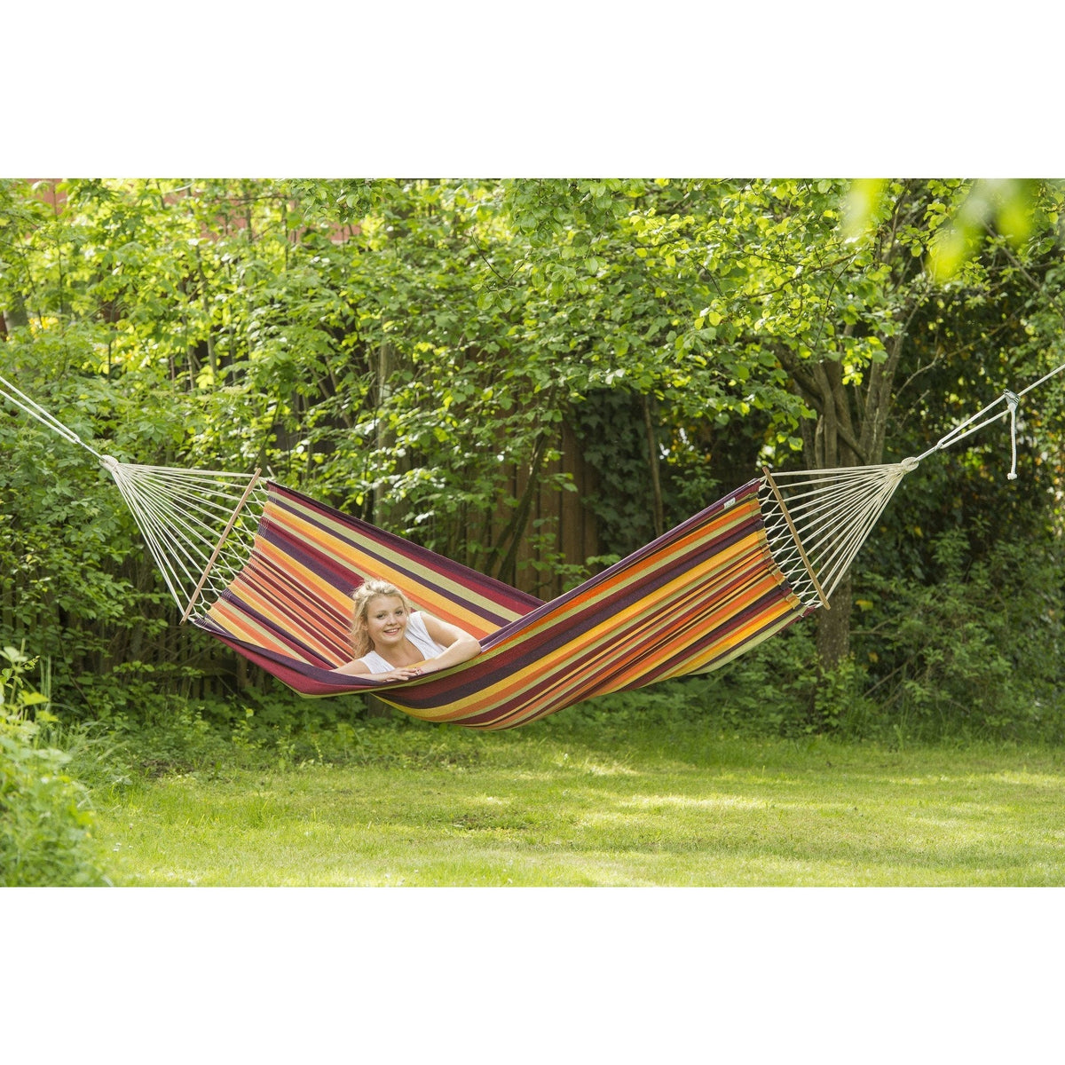 Brasilia Tropical Hammock — in use outdoors