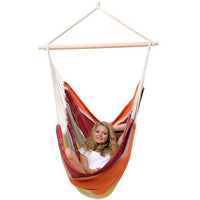 Brasil Acerola Hammock Chair — in use outdoors
