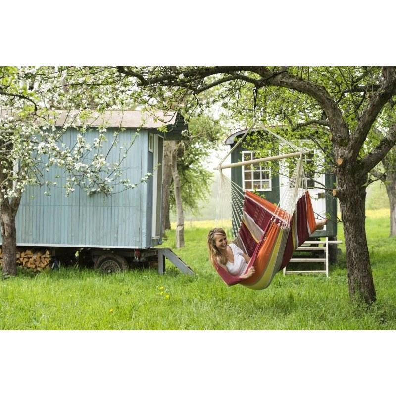 Brasil Acerola Hammock Chair — from an angle
