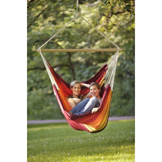Brasil Gigante Lava Hammock Chair — in use outdoors