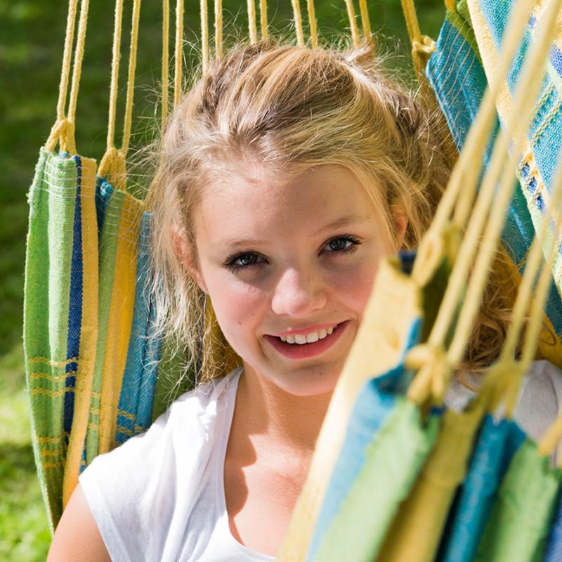 Brasil Lemon Hammock Chair — close-up detail