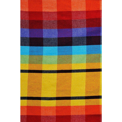 Brasil Rainbow Hammock Chair — styled in a garden setting