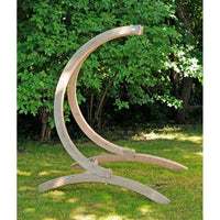 Globo Single Egg Chair Stand — in use outdoors