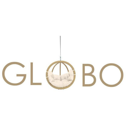 globo single hanging egg chair set product exterior view — view 11