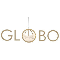 Globo Royal Double Egg Chair Stand — in use outdoors