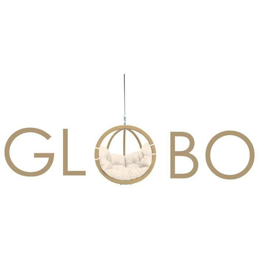 Globo Royal Double Egg Chair Stand — in use outdoors