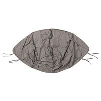 globo single taupe hanging egg chair product exterior view