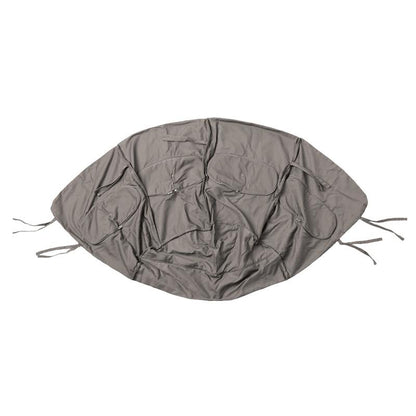globo single taupe hanging egg chair product exterior view