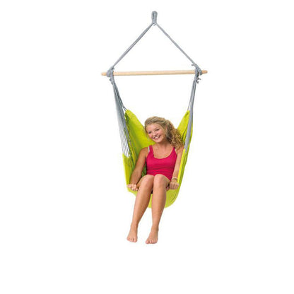 Panama Kiwi Hammock Chair — in use outdoors