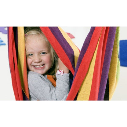 relax kids hanging chair rainbow product exterior view — view 5