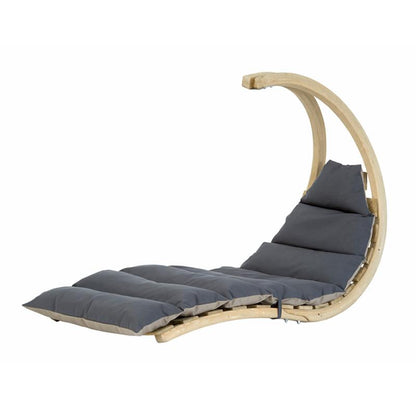 swing lounger anthracite taupe product exterior view — view 2