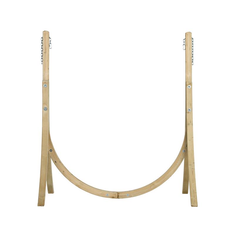 Taurus Wooden Hanging Chair Stand - Freestanding product exterior view