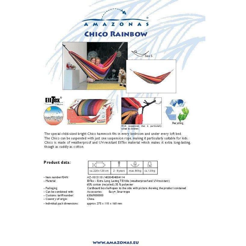 chico rainbow hammock childrens product exterior view — view 6