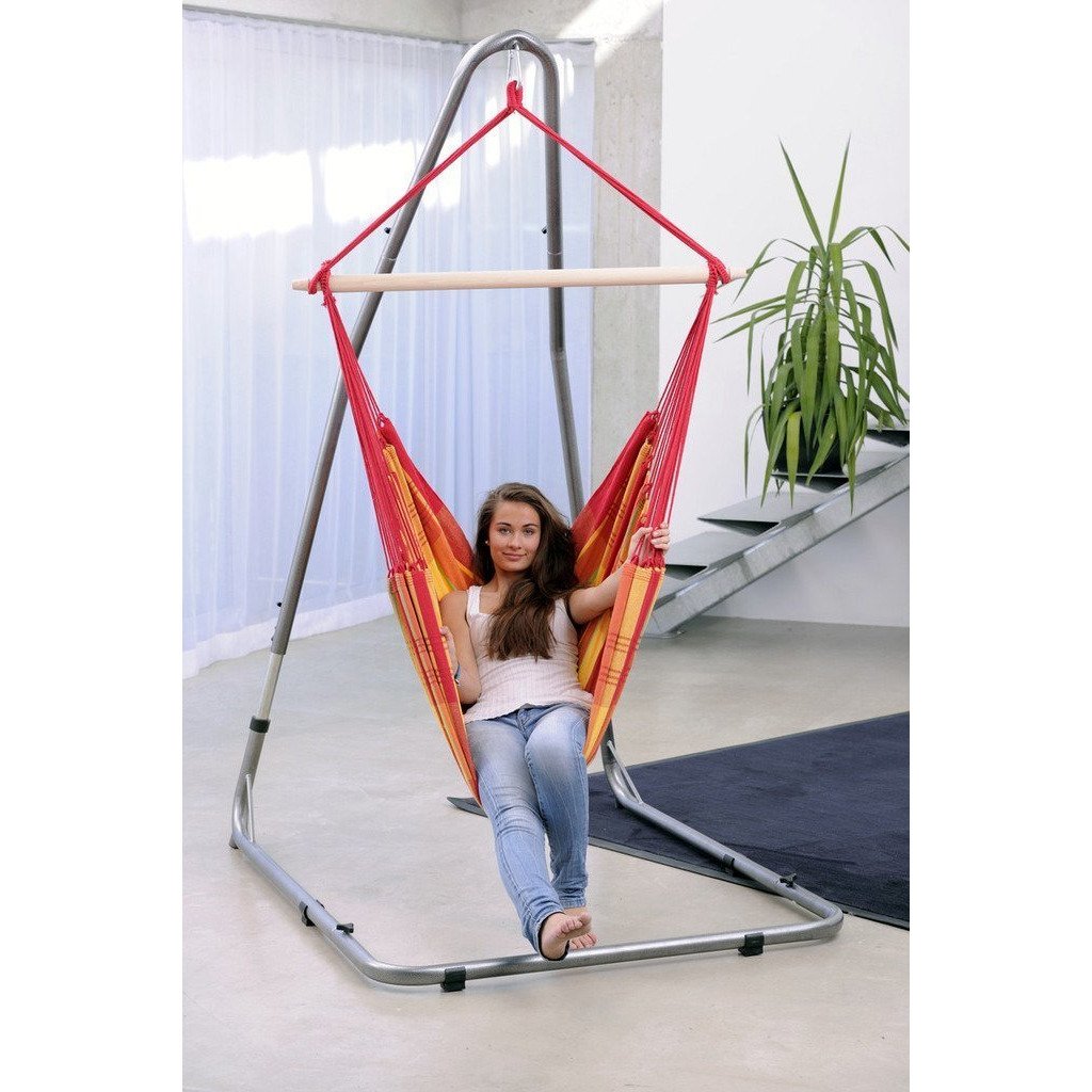 luna rockstone hanging chair hammock stand product exterior view
