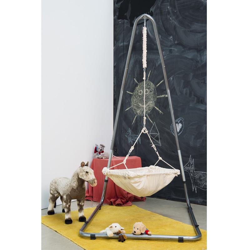 luna rockstone hanging chair hammock stand product exterior view — view 4