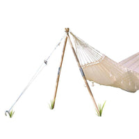 Madera Wooden Post Hammock Stand — close-up detail