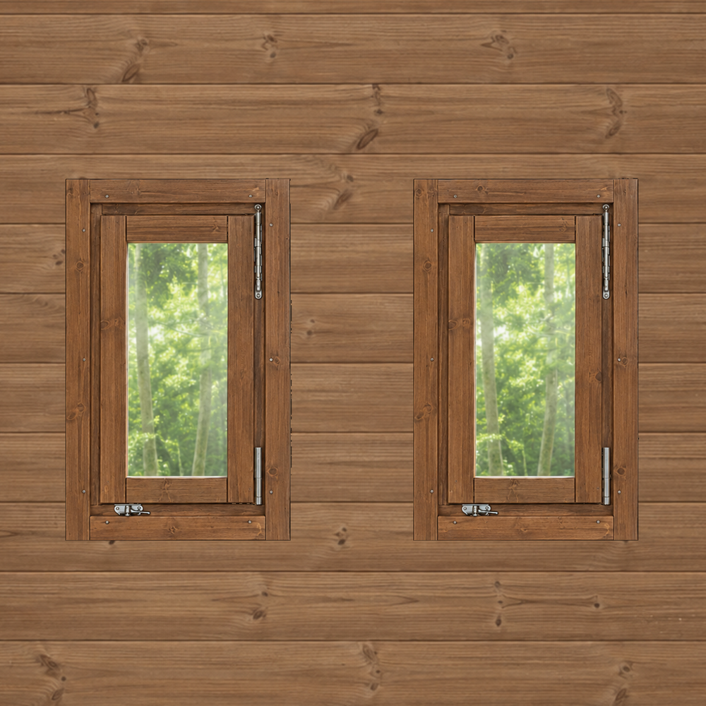 Pair of Openable Sauna Building Windows