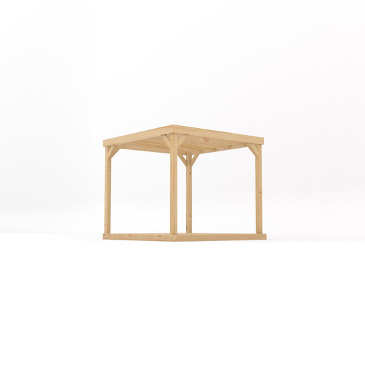Freestanding Box Pergola with Decking Kit | Timber | Multiple Sizes