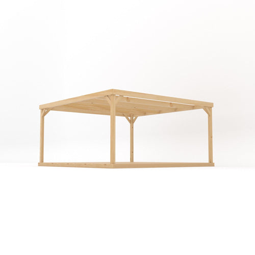 Freestanding Box Pergola with Decking Kit | Timber | Multiple Sizes