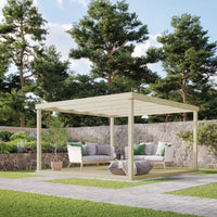 Freestanding Box Pergola with Decking Kit | Timber | Multiple Sizes