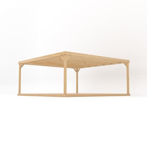 Freestanding Box Pergola with Decking Kit | Timber | Multiple Sizes