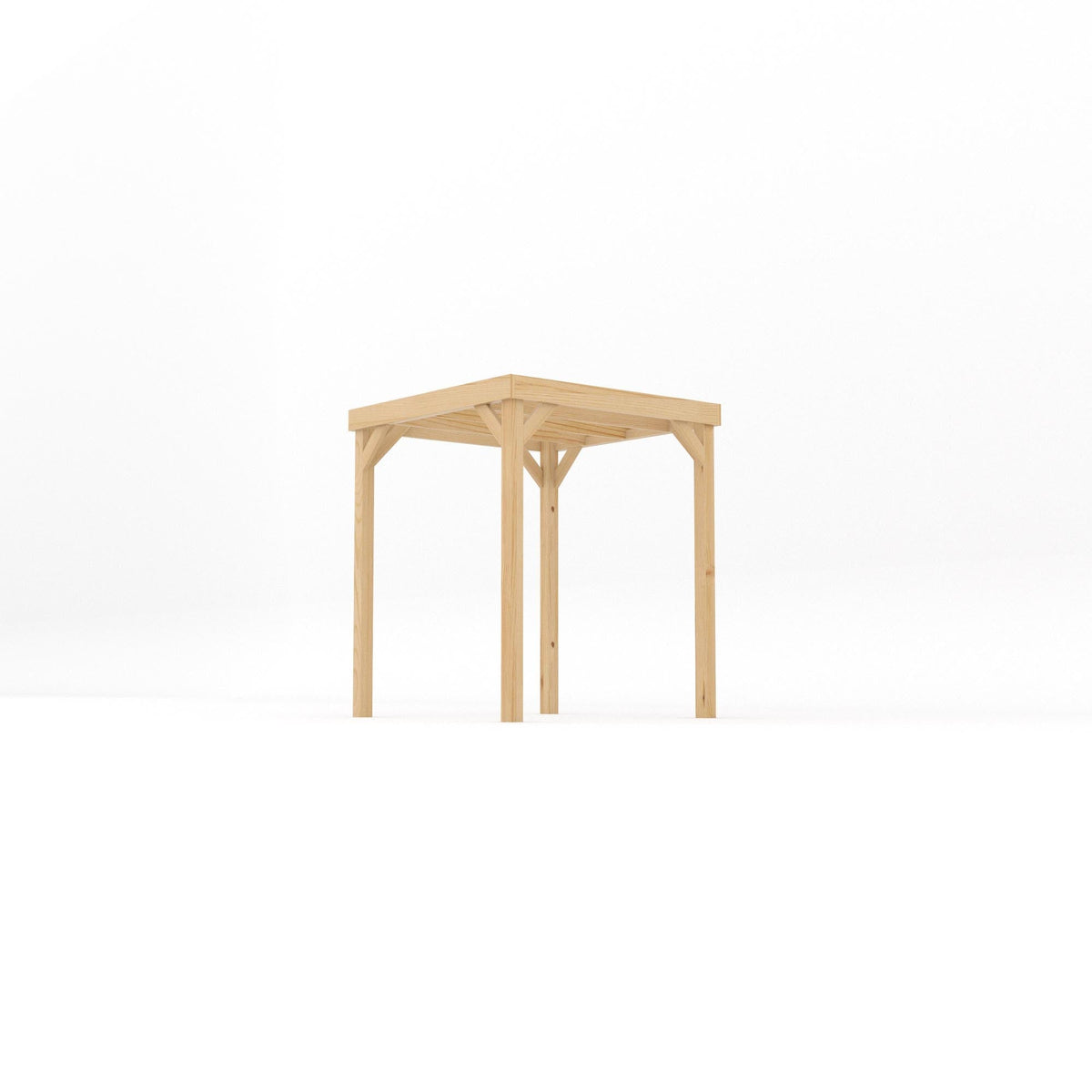 Freestanding Box Pergola | Timber | Square-Lined Frame | Multiple Sizes