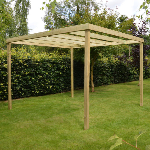 Freestanding Box Pergola | Timber | Square-Lined Frame | Multiple Sizes