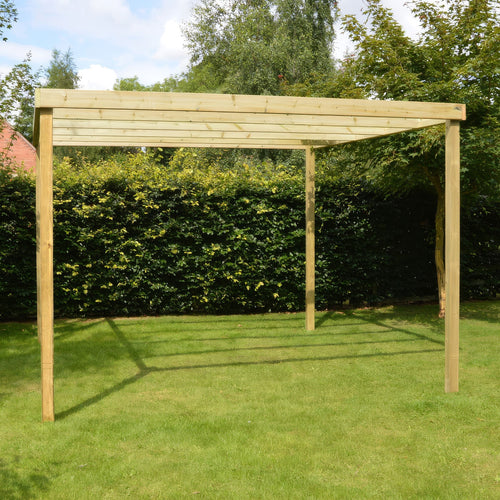 Freestanding Box Pergola | Timber | Square-Lined Frame | Multiple Sizes