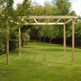 Freestanding Box Pergola | Timber | Square-Lined Frame | Multiple Sizes