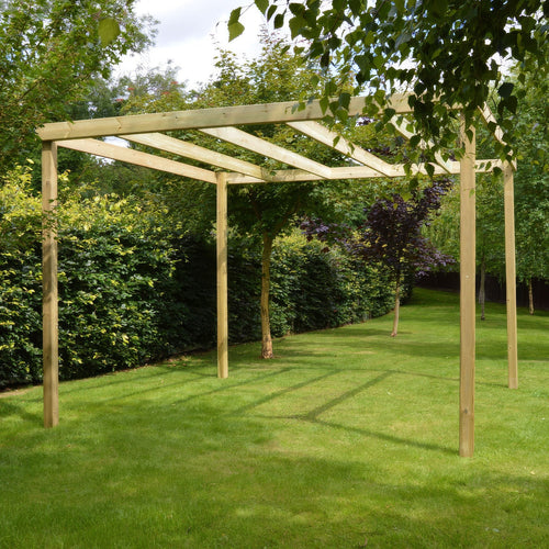 Freestanding Box Pergola | Timber | Square-Lined Frame | Multiple Sizes