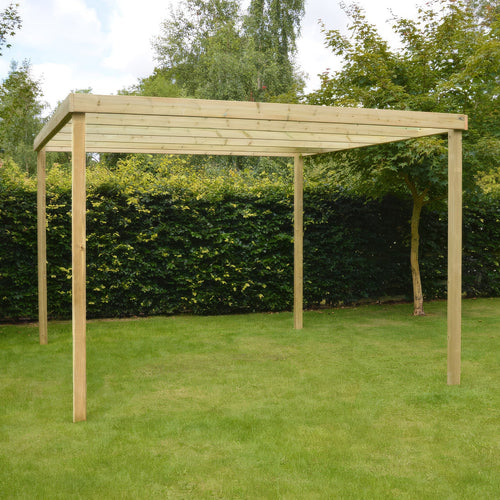 Freestanding Box Pergola | Timber | Square-Lined Frame | Multiple Sizes