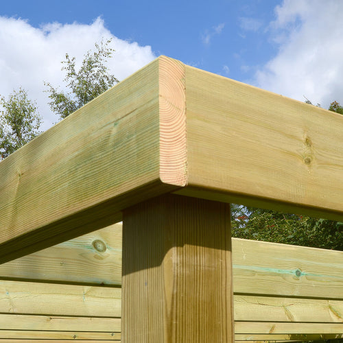 Freestanding Box Pergola | Timber | Square-Lined Frame | Multiple Sizes